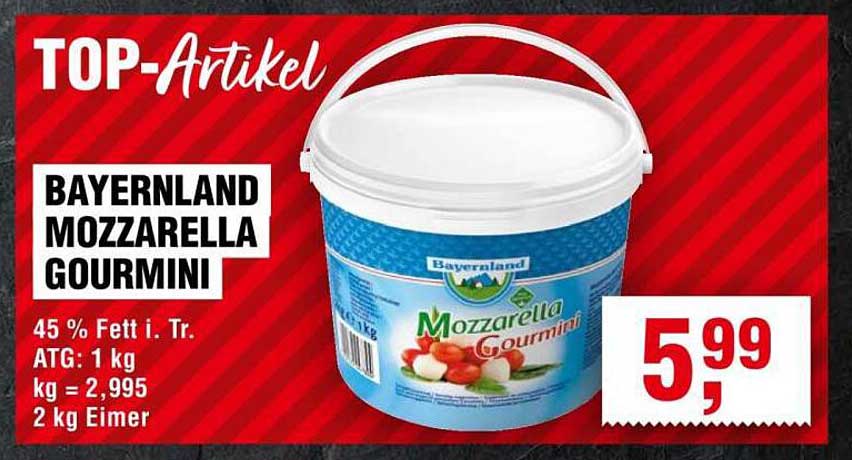 Bayernland Mozzarella Gourmini