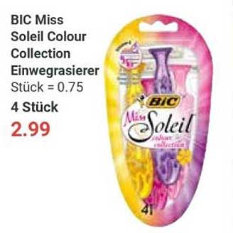 BIC Miss Soleil Colour Collection Einwegrasierer 4 Stück