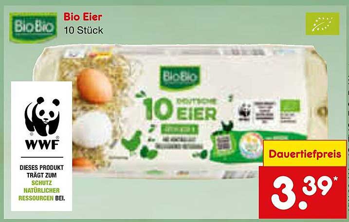 Bio Eier 10 Stück