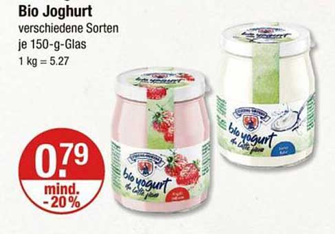 Bio Joghurt verschiedene Sorten je 150-g-Glas
