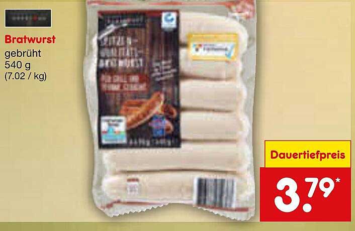 Bratwurst gebrüht 540 g