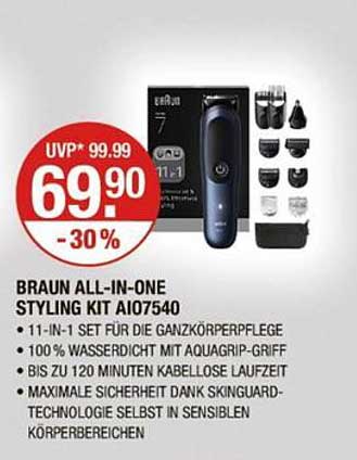 BRAUN ALL-IN-ONE STYLING KIT AI07540