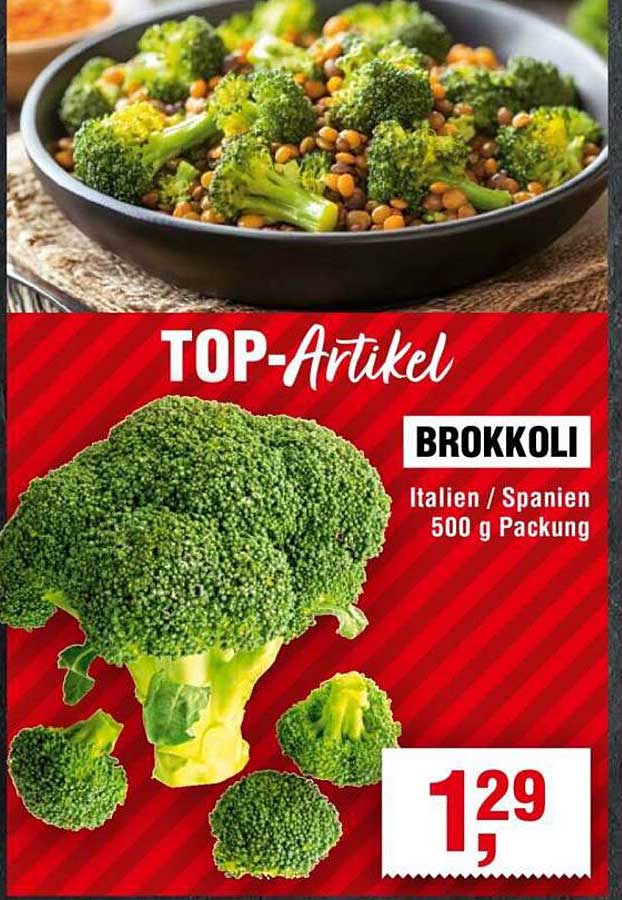 BROKKOLI 500 g Packung aus Italien/Spanien