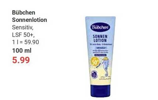 Bübchen Sonnenlotion Sensitiv, LSF 50+, 100 ml