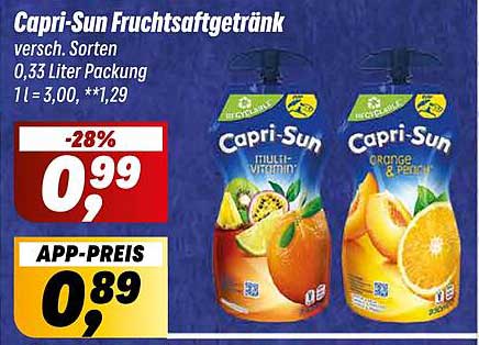 Capri-Sun Fruchtsaftgetränk - verschiedene Sorten