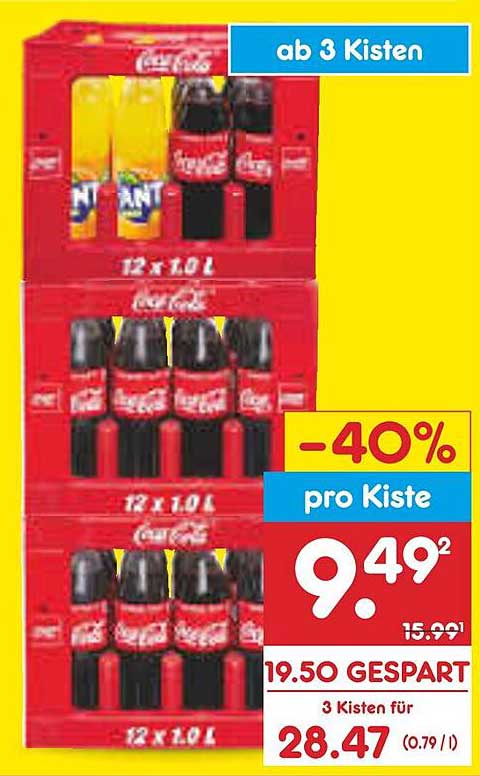 Coca-Cola Kiste 12 x 1,0 L – Jetzt im Angebot!