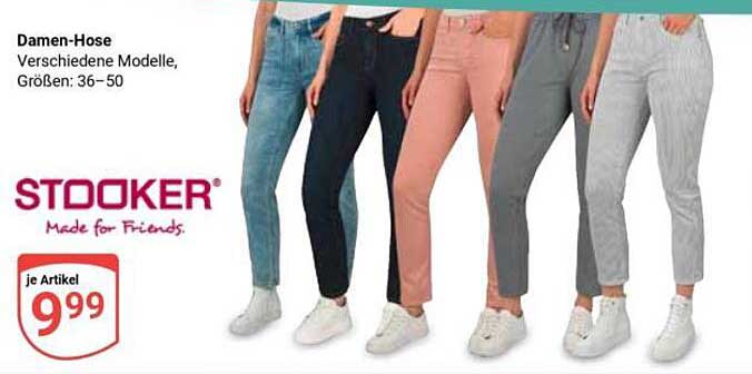 Damen-Hose Verschiedene Modelle, Größen: 36–50