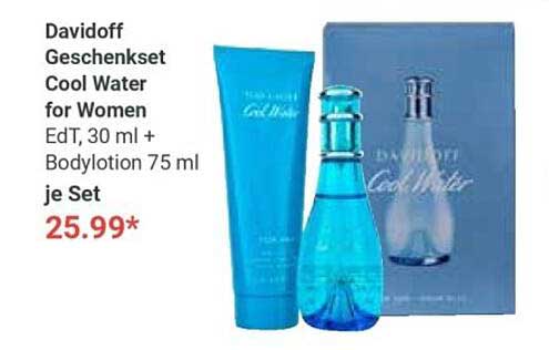 Davidoff Geschenkset Cool Water for Women EdT, 30 ml + Bodylotion 75 ml