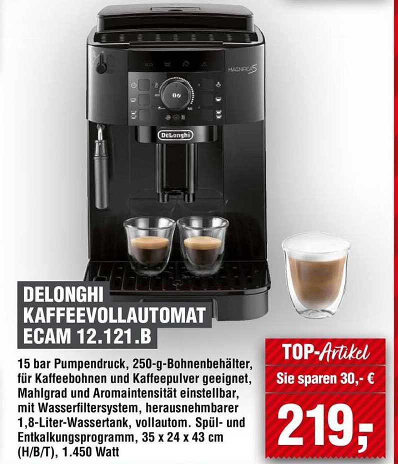 DELONGHI KAFFEEVOLLATMAT ECAM 12.121.B