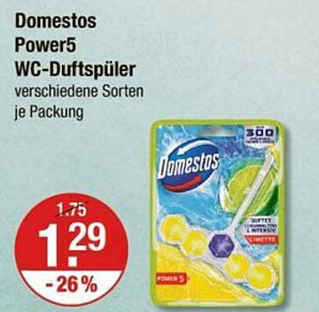 Domestos Power5 WC-Duftspüler verschiedene Sorten je Packung