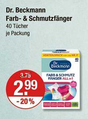 Dr. Beckmann Farb- & Schmutzfänger - 40 Tücher je Packung