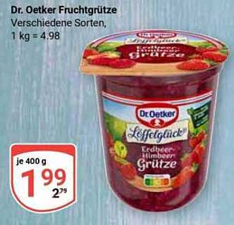 Dr. Oetker Fruchtgrütze Erdbeere-Himbeere 400g
