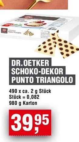 DR. OETKER SCHOKO-DEKOR PUNTO TRIANGOLO