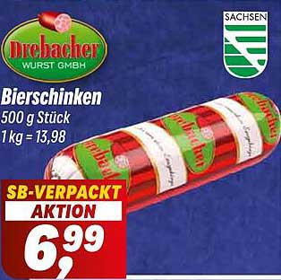 Drebacher Bierschinken 500 g Stück