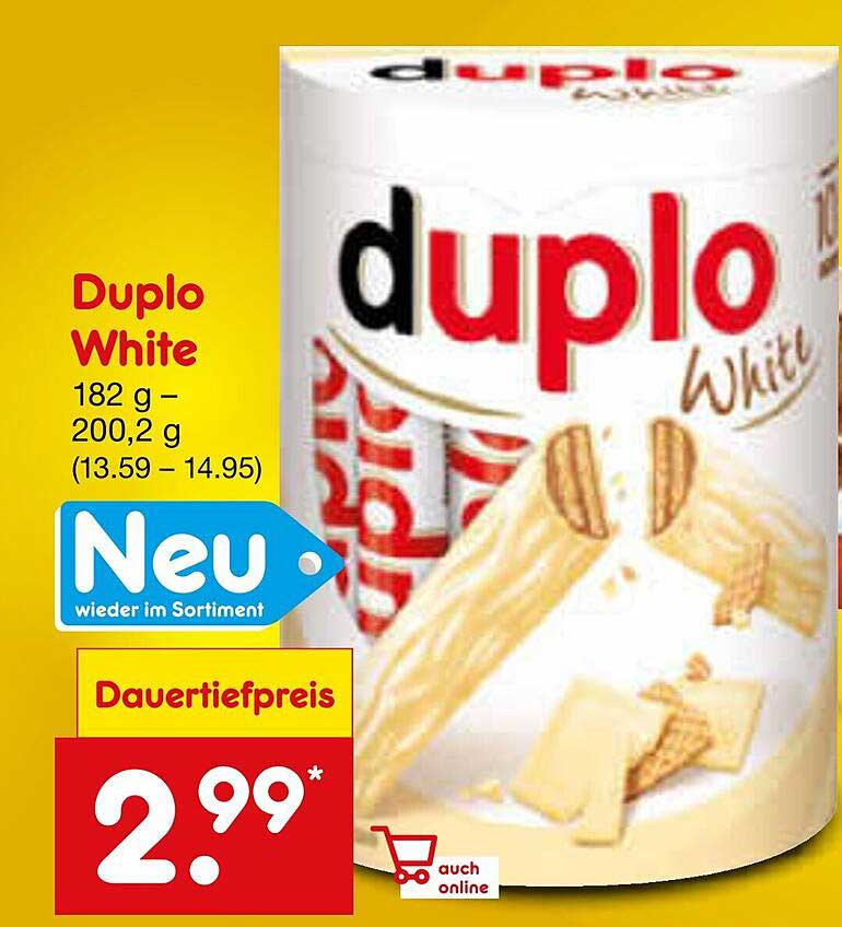 Duplo White 182 g – 200,2 g (Dauerfestpreis 2,99 €)