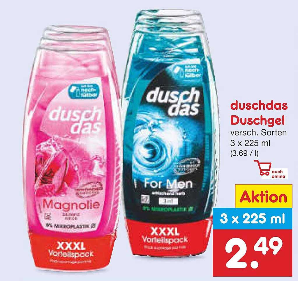duschdas Duschgel - verschiedene Sorten im XXXL Vorteilspack