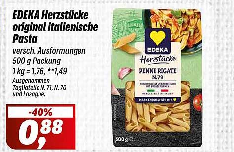 EDEKA Herzstücke original italienische Pasta 500 g
