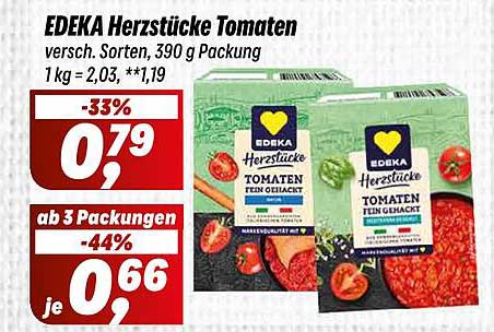 EDEKA Herzstücke Tomaten – Verschiedene Sorten, 390 g Packung
