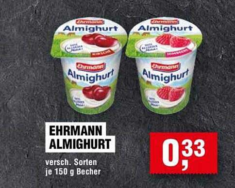 Ehrmann Almighurt – verschiedene Sorten im 150 g Becher