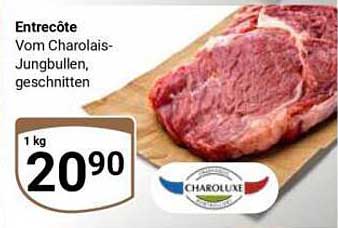Entrecôte vom Charolais-Jungbullen, geschnitten