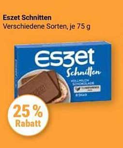 Eszet Schnitten - Verschiedene Sorten, je 75 g