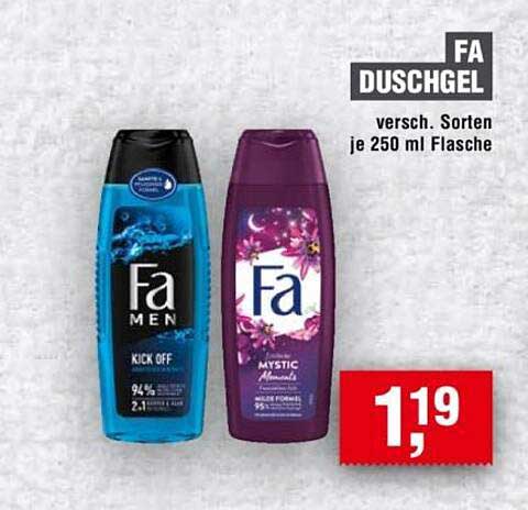 FA Duschgel – verschiedene Sorten je 250 ml Flasche