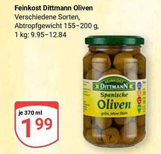 Feinkost Dittmann Oliven - Spanische Oliven