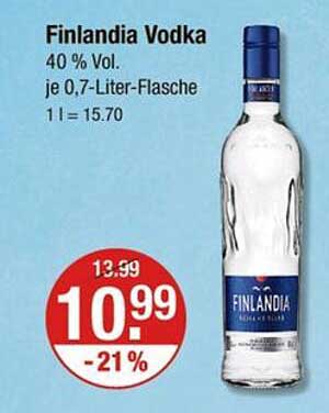 Finlandia Vodka 0,7-Liter-Flasche