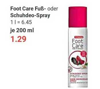 Foot Care Fuß- oder Schuhdeo-Spray 200 ml