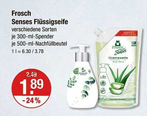 Frosch Senses Flüssigseife - verschiedene Sorten