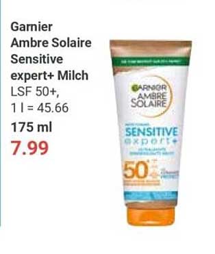 Garnier Ambre Solaire Sensitive expert+ Milch LSF 50+