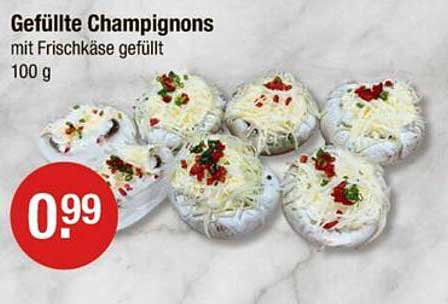 Gefüllte Champignons mit Frischkäse gefüllt (100 g)