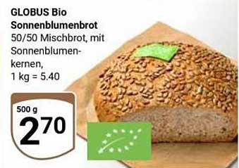 GLOBO Bio Sonnenblumenbrot 500 g zum Aktionspreis