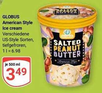 GLOBUS American Style Ice Cream - Salted Peanut Butter