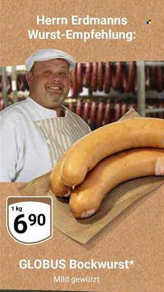 GLOBUS Bockwurst - Mild gewürzt