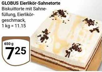 GLOBUS Eierlikör-Sahnetorte