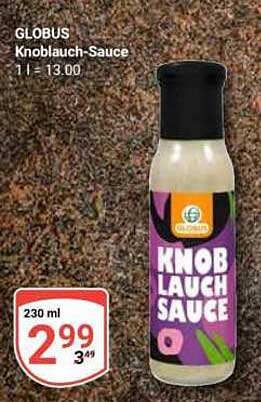 GLOBUS Knoblauch-Sauce 230 ml