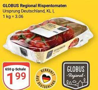 GLOBUS Regional Rispentomaten 650 g - Frisch aus Deutschland