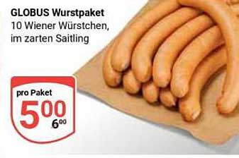 GLOBUS Wurstpaket - 10 Wiener Würstchen im zarten Saitling