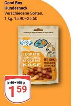 Good Boy Hundesnack - Leckere Hähnchen Sticks mit Käse