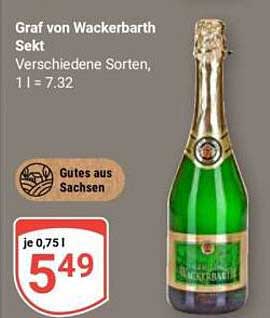 Graf von Wackerbarth Sekt, verschiedene Sorten