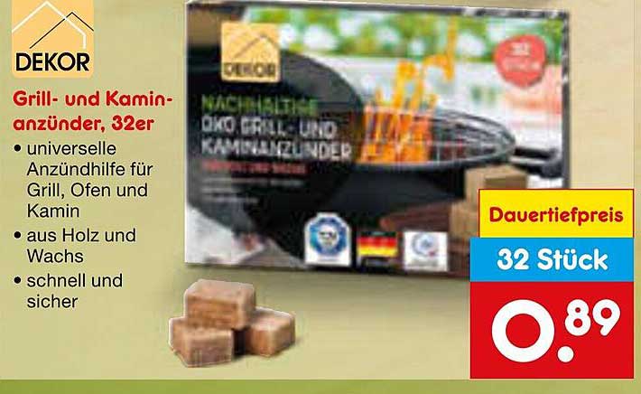 Grill- und Kaminanzünder, 32er