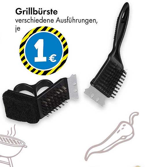 Grillbürste verschiedene Ausführungen, je
