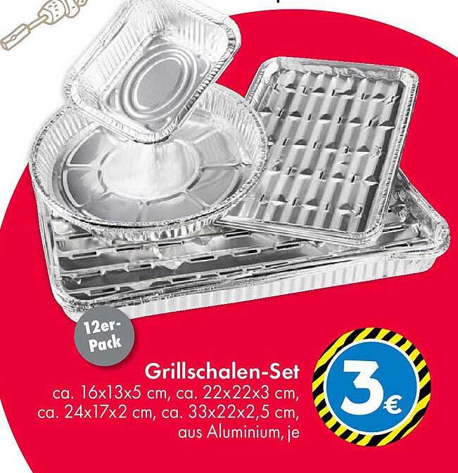 Grillschalen-Set 12er-Pack