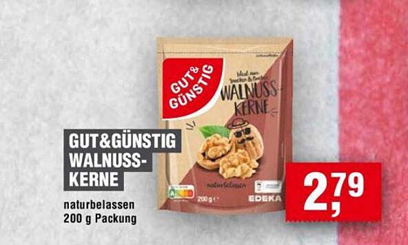 GUT&GÜNSTIG WALNUSS-KERNE 200 g Packung