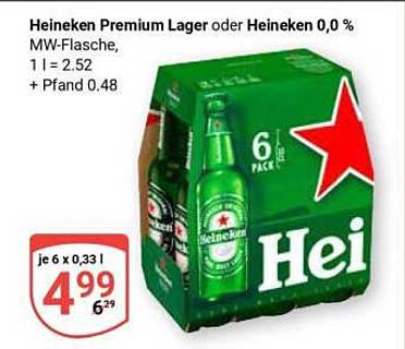 Heineken Premium Lager oder Heineken 0,0 %
