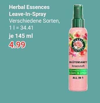 Herbal Essences Leave-In-Spray verschiedene Sorten, 145 ml