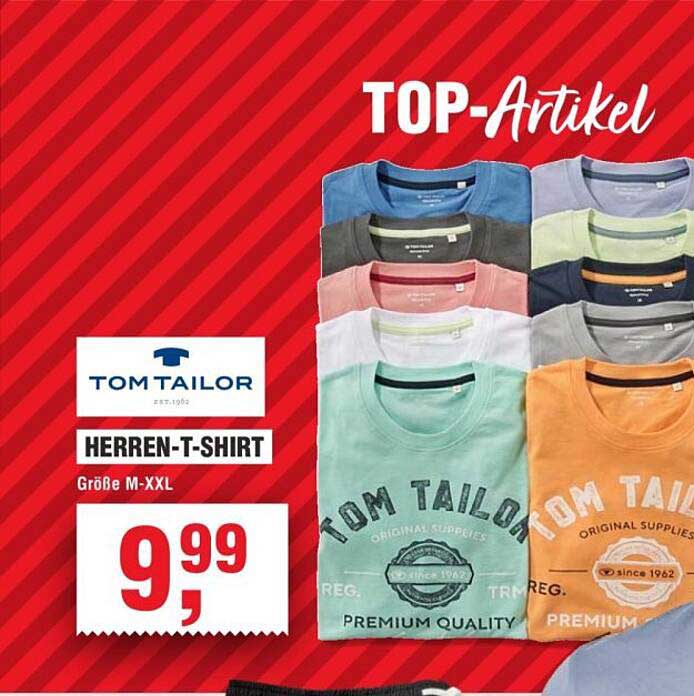 Herren-T-Shirt von Tom Tailor - Größen M-XXL