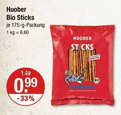 Huober Bio Sticks 175-g-Packung