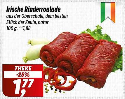 Irische Rinderroulade aus der Oberschale, dem besten Stück der Keule, natur